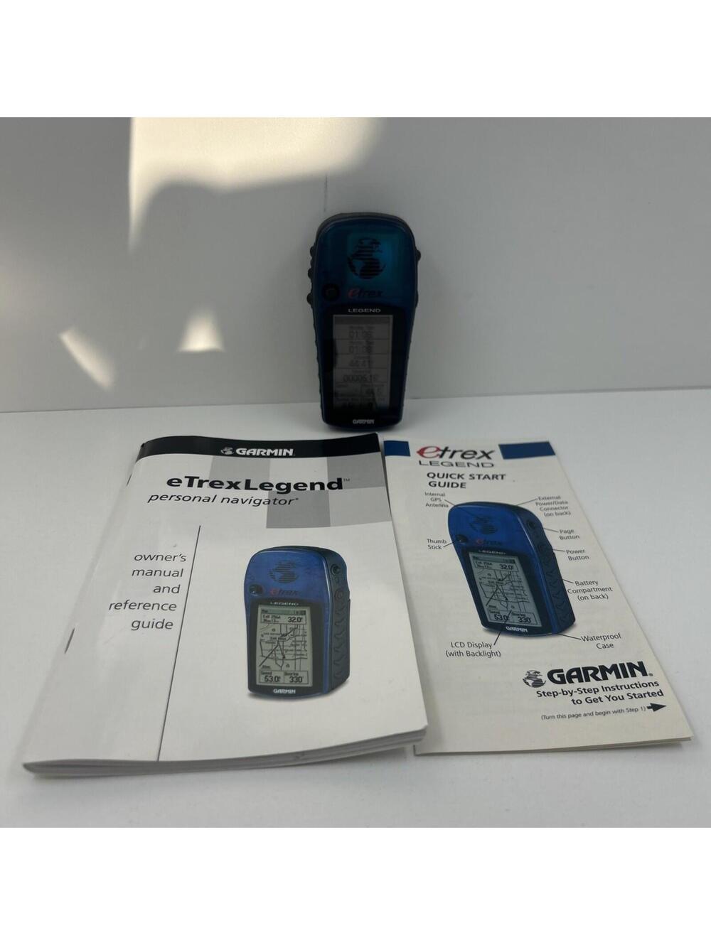 Garmin eTrex Legend Handheld GPS – Blue, Personal Navigator, Used, Works
